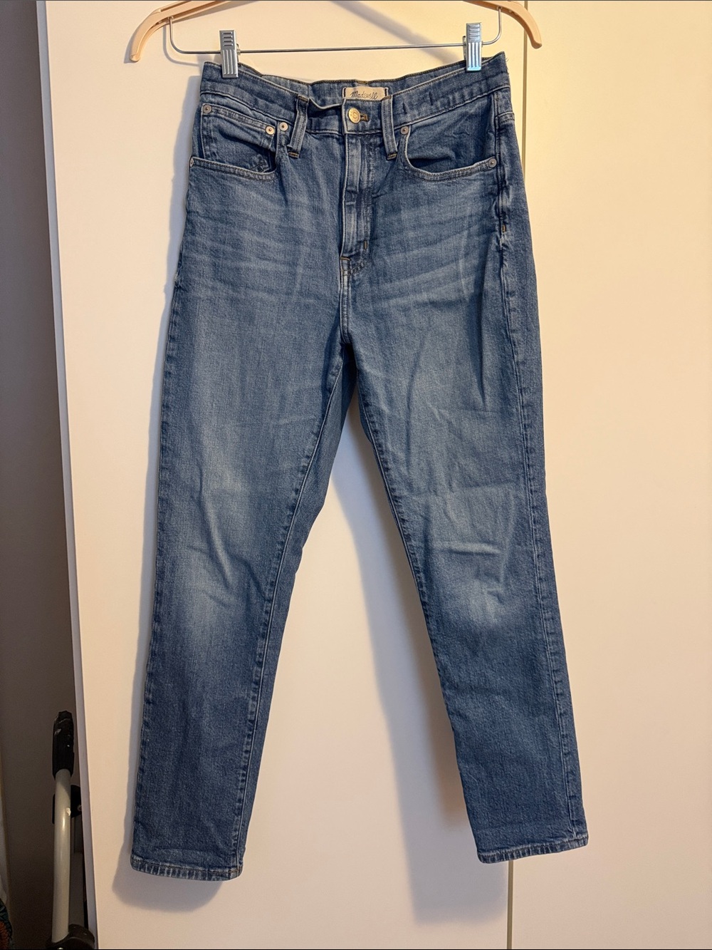 Madewell Women's Medium Blue Straight-Leg Jeans